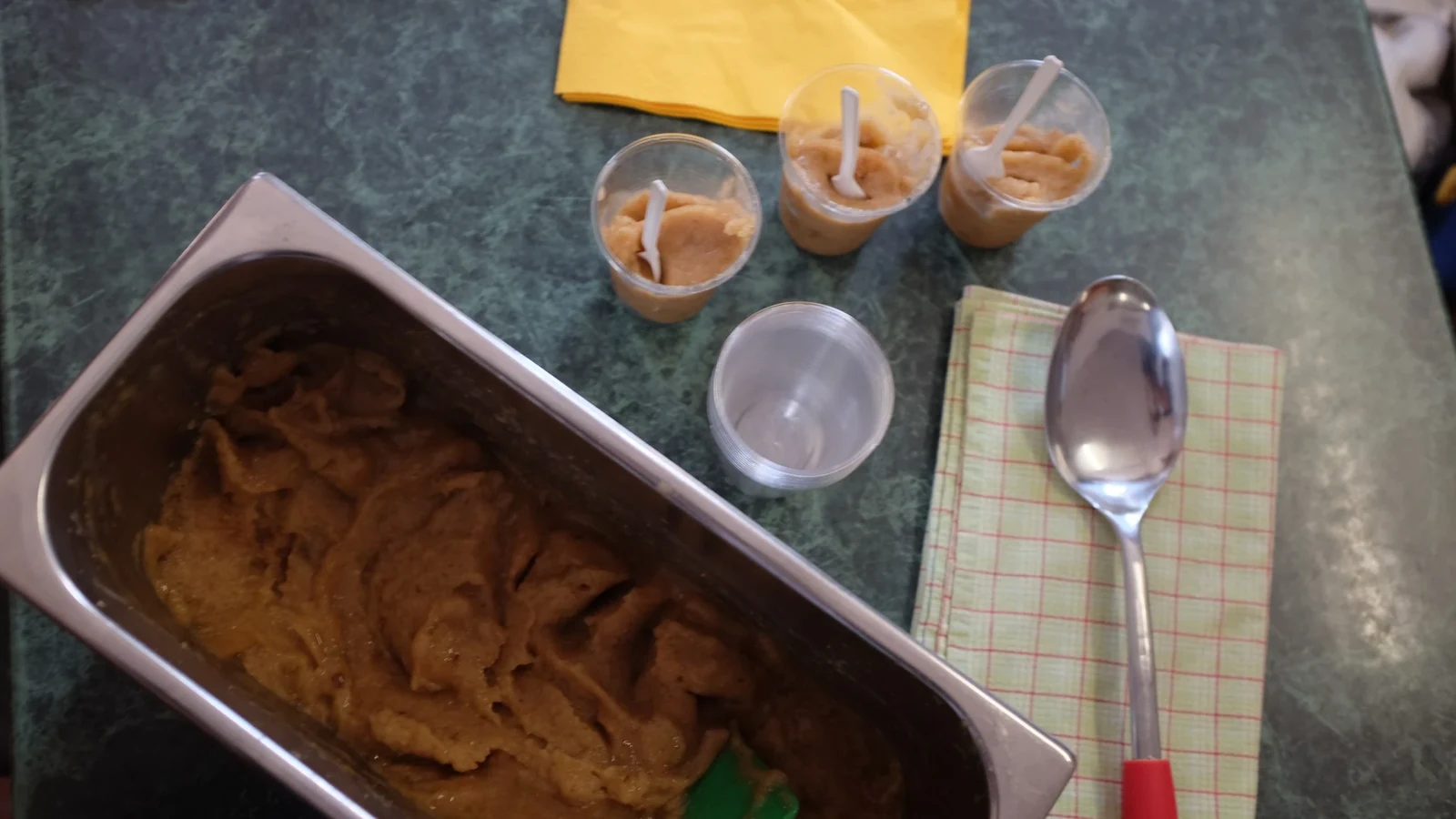 Granita pronta per essere servita